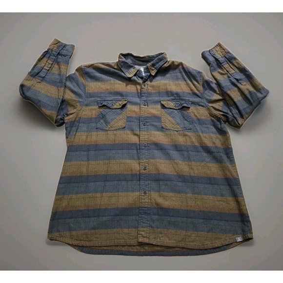 Ascend Other - Ascend Flannel‎ Button-Up Shirt Mens 2XL Plaid Long Sleeve Outdoors Pockets